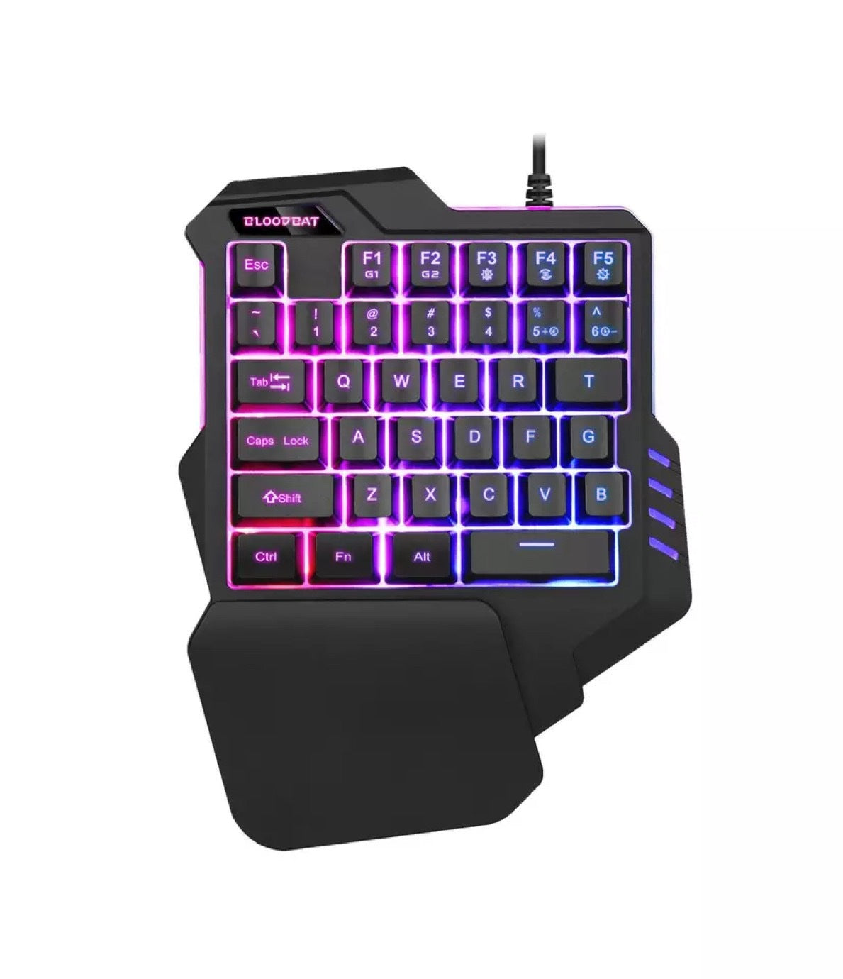 One-handed keyboard colorful RGB backlight