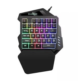 One-handed keyboard colorful RGB backlight