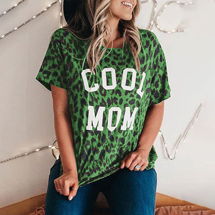 women's clothing short-sleeved top round neck loose T-shirt