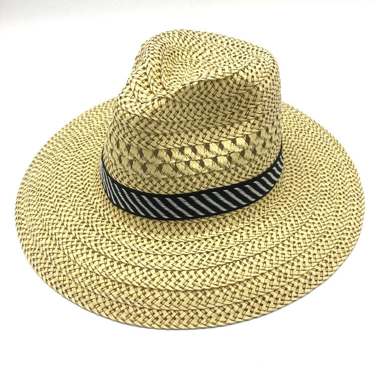 new straw hat men's sun hat summer sun protection outdoor sun hat